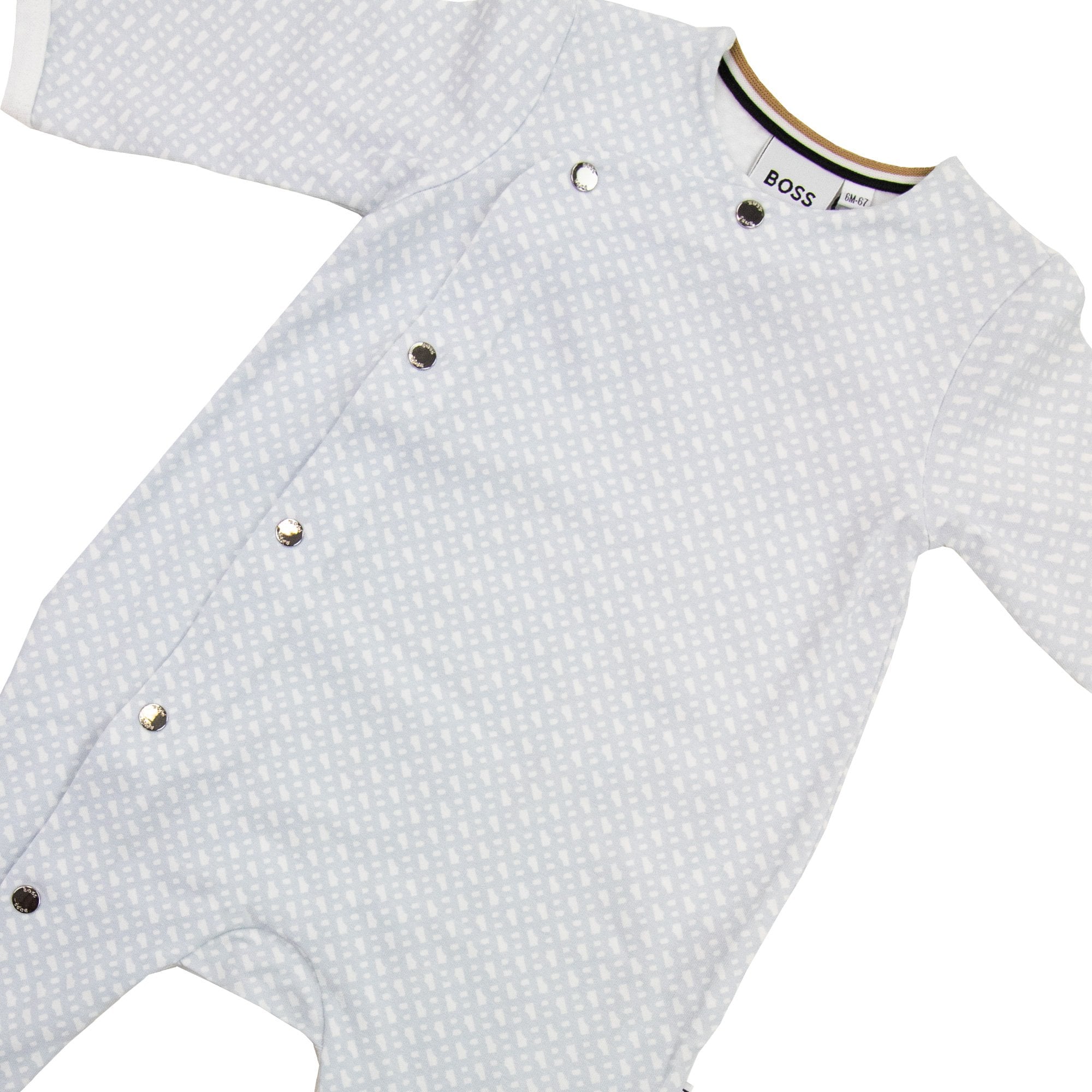 Hugo Boss Kids Baby Sleeper & Hat Set Pale Blue 771