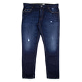 Love Moschino Leather Peace Badge Jean Dark Denim