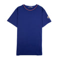 Moncler Junior Maglia Embriodered Arm Logo T Shirt Royal Blue
