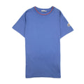 Moncler Junior Maglia Embroidered Arm Logo T Shirt Blue 706