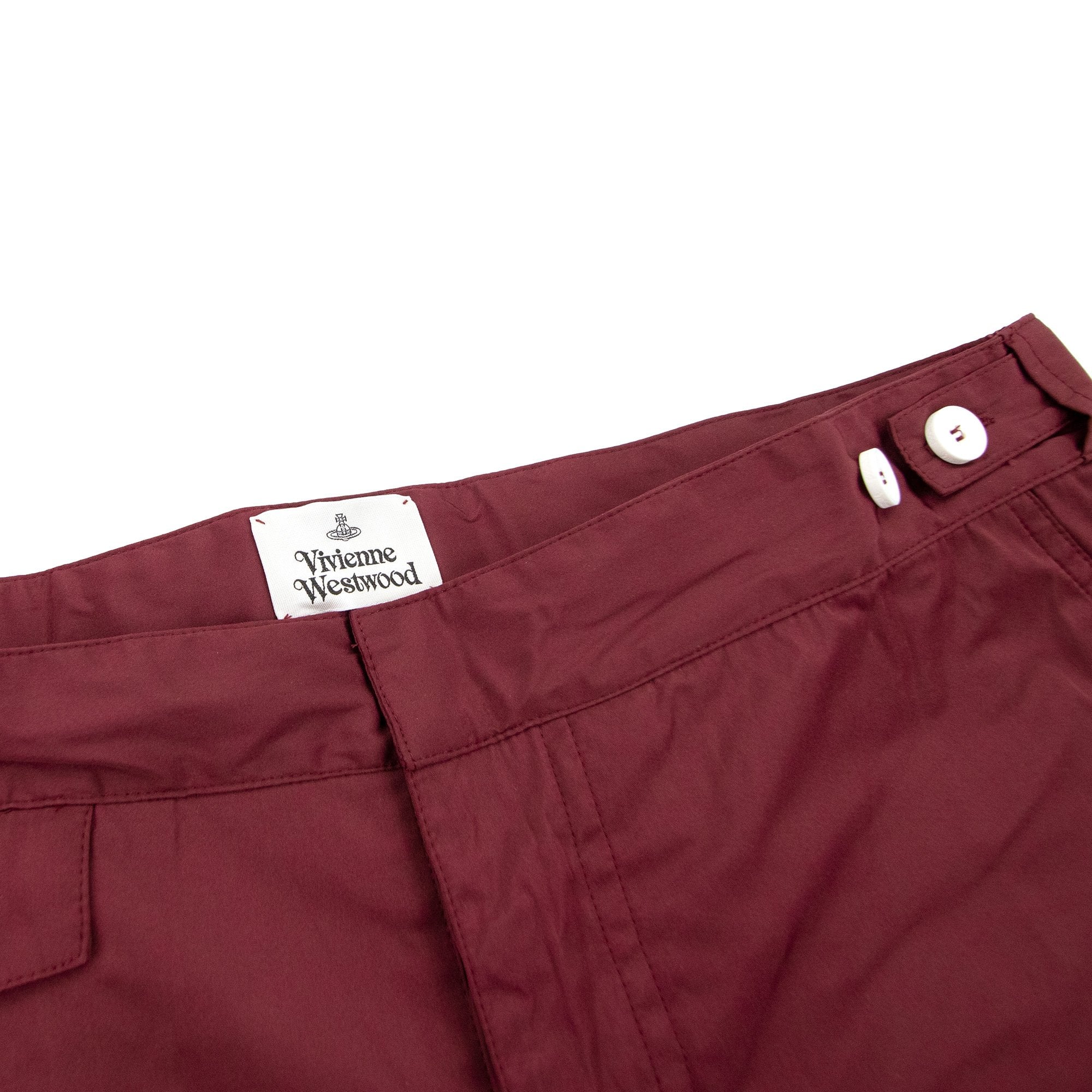 Vivienne Westwood Orb Embroidered Logo Shorts Wine