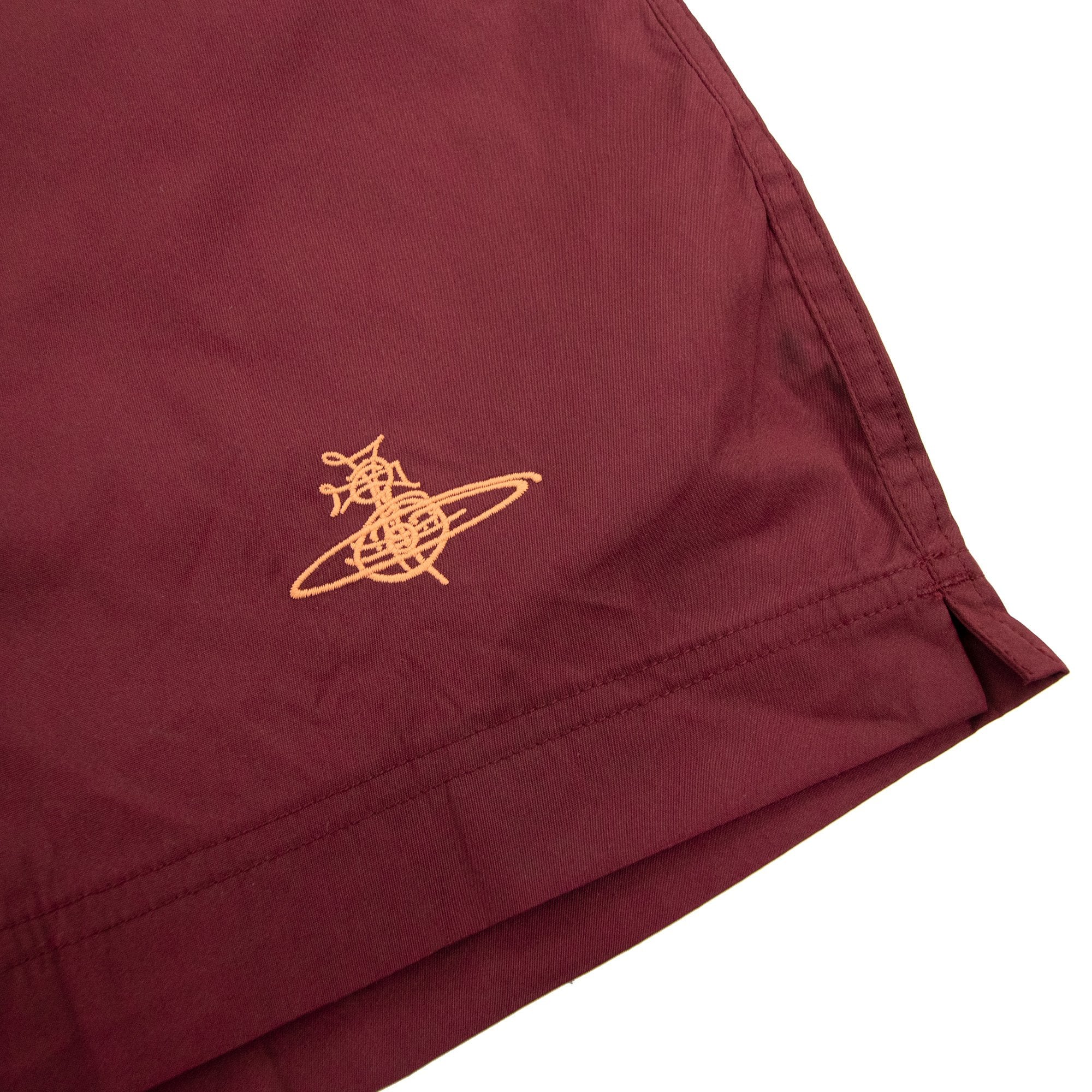 Vivienne Westwood Orb Embroidered Logo Shorts Wine