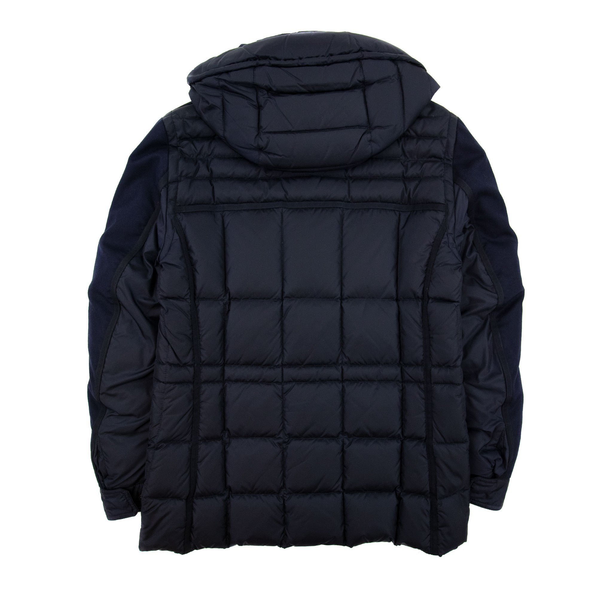 MONCLER モンクレール JACOB GIUBBOTTO ジェイコブ ウール切替 ダウンジャケット ネイビー E20914139585 Moncler Moncler Jacob Jacket Navy - MEN from Onu UK