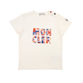 Moncler Junior Shoulder Button T-shirt White