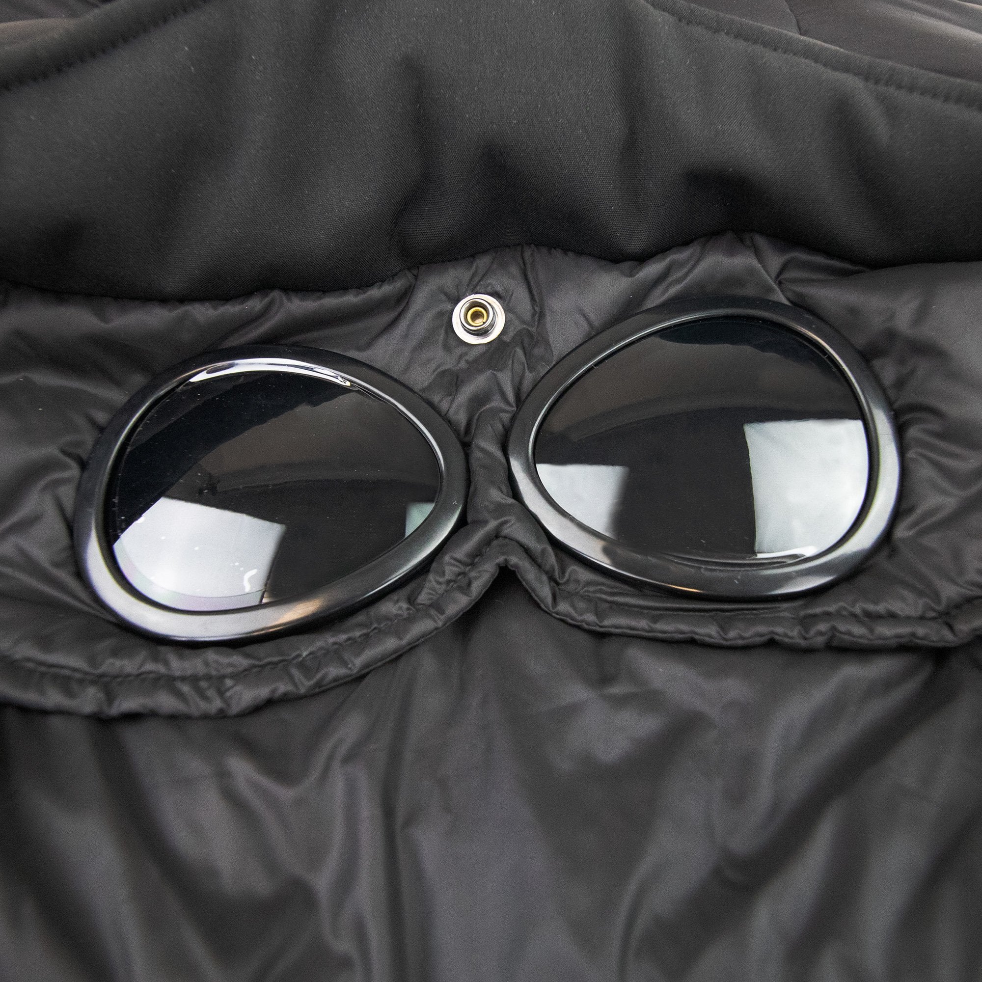 Cp Company Down Front Knitted Jacket Black 999