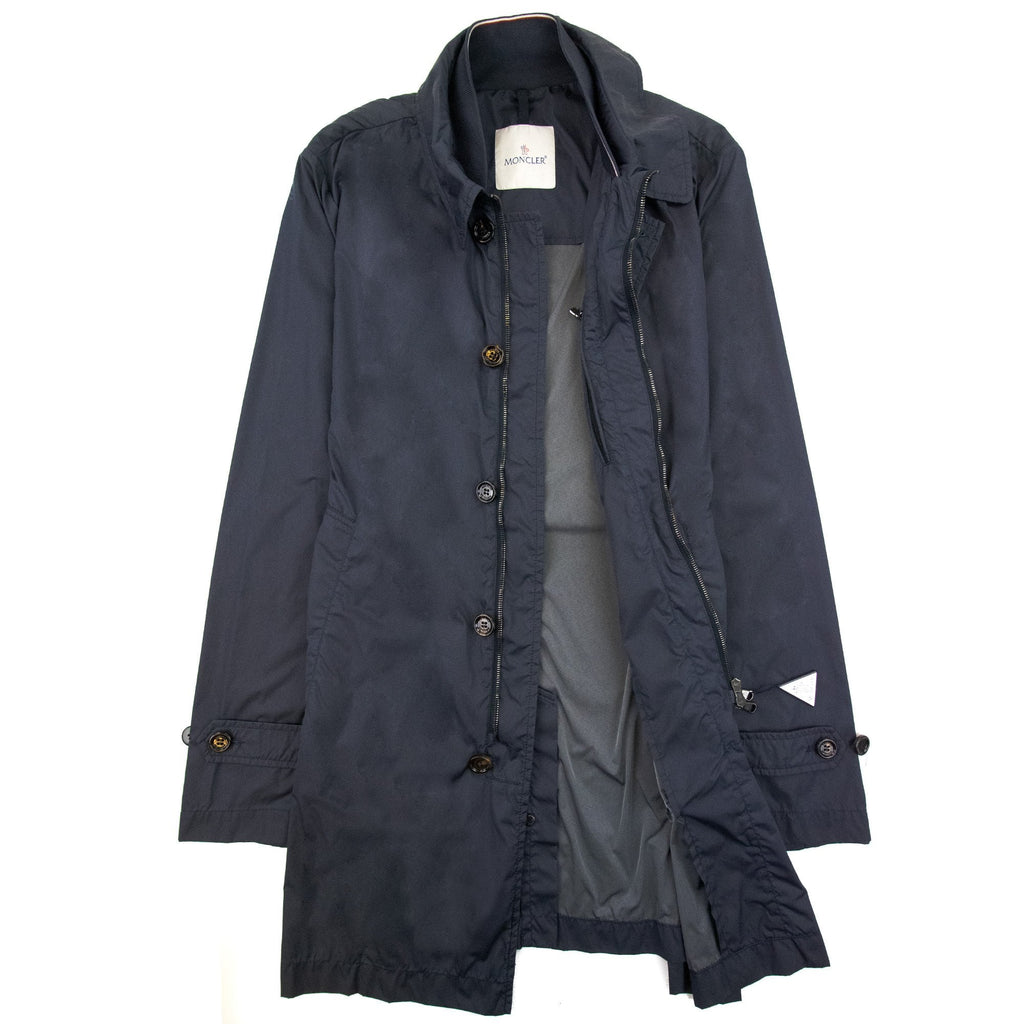 Moncler Lionel Long Jacket Navy