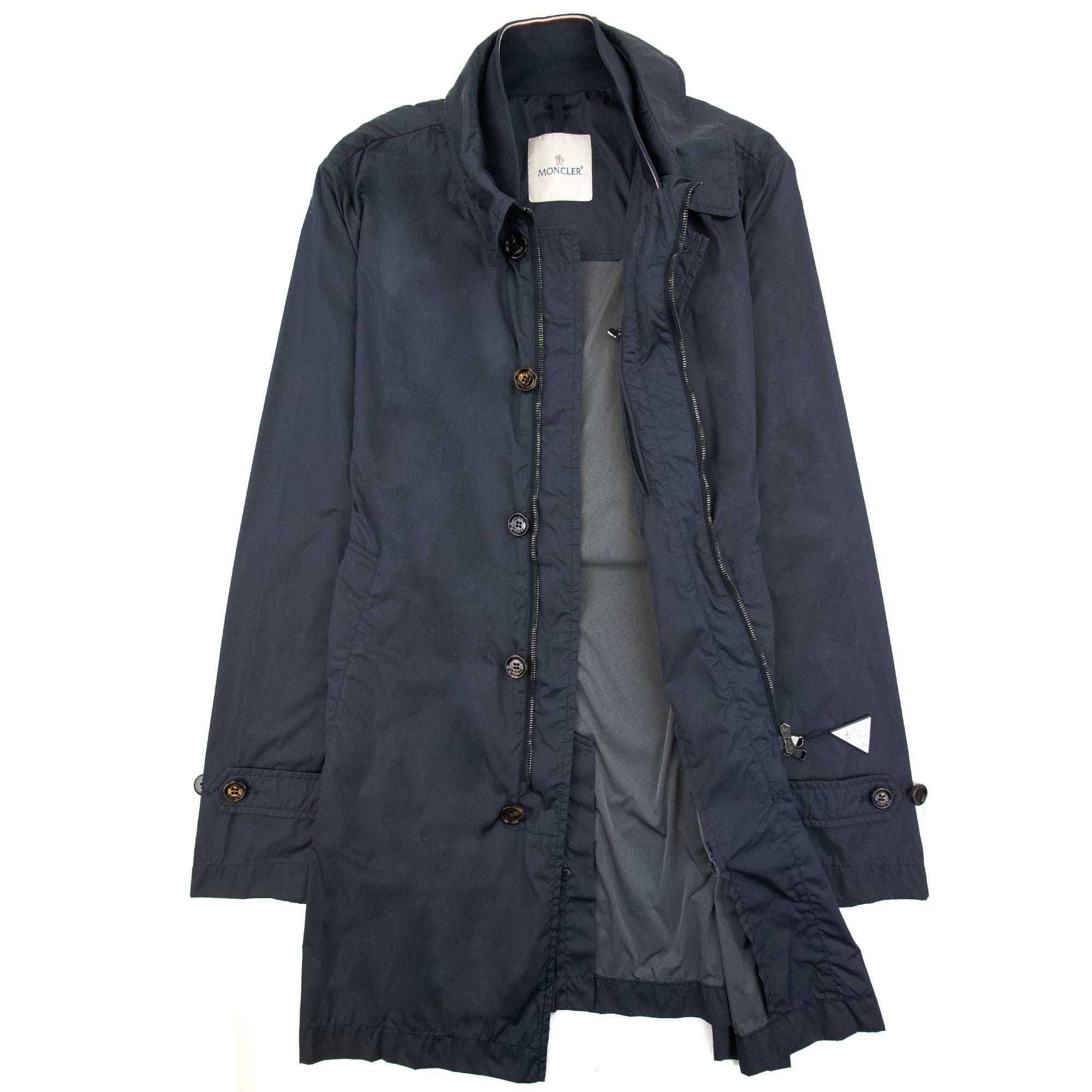 Moncler Lionel Long Jacket Navy