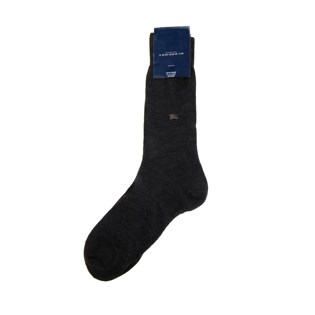Burberry Horse Logo Merino Sock Dark Grey