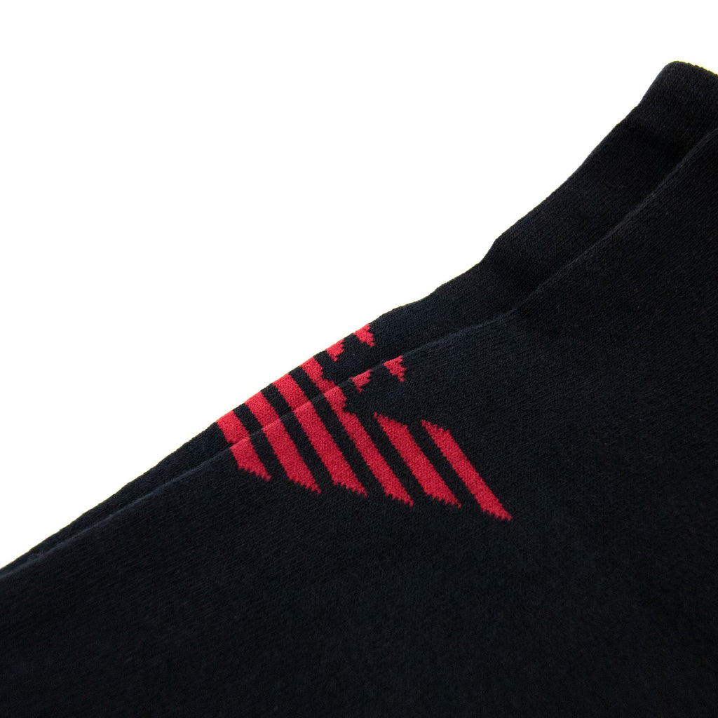 Emporio Armani 3 Pack Trainer Socks Black/red