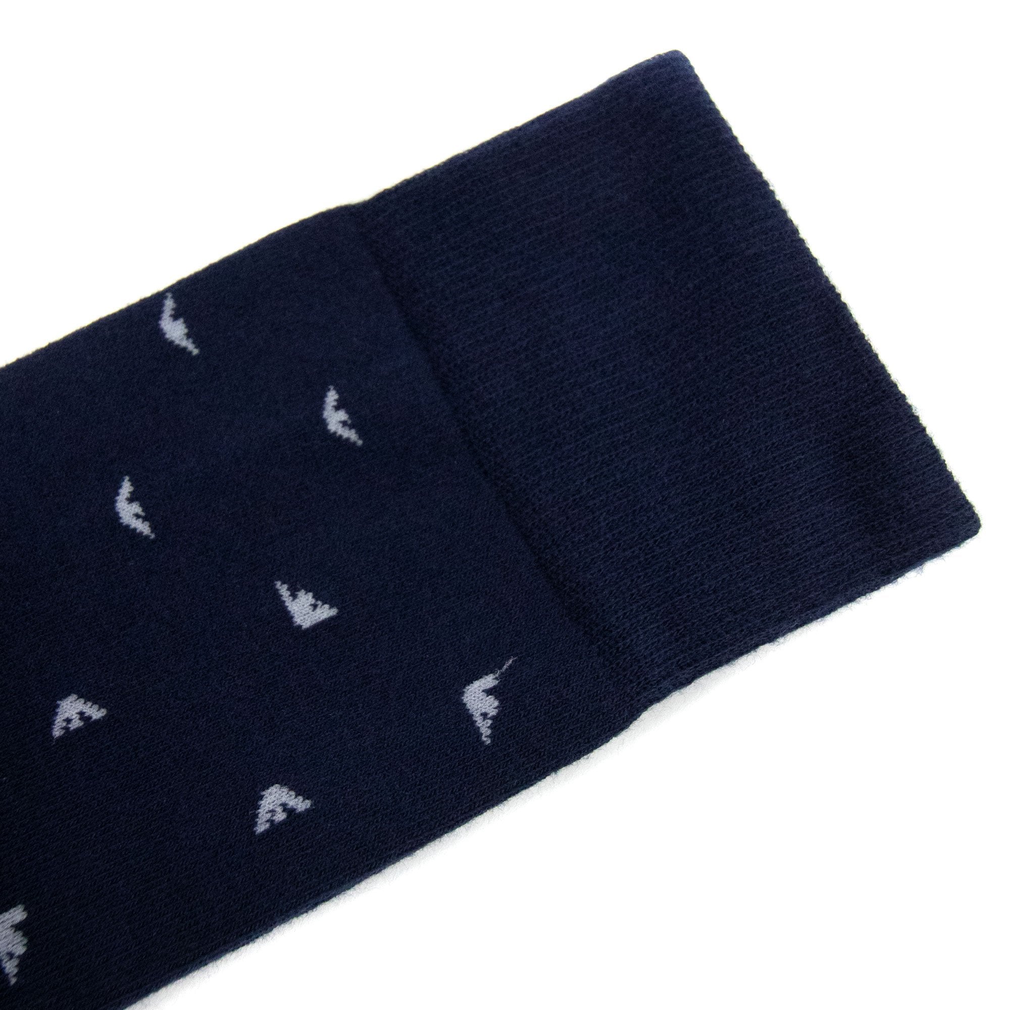 Emporio Armani 3 Pack Multi Logo Socks Navy