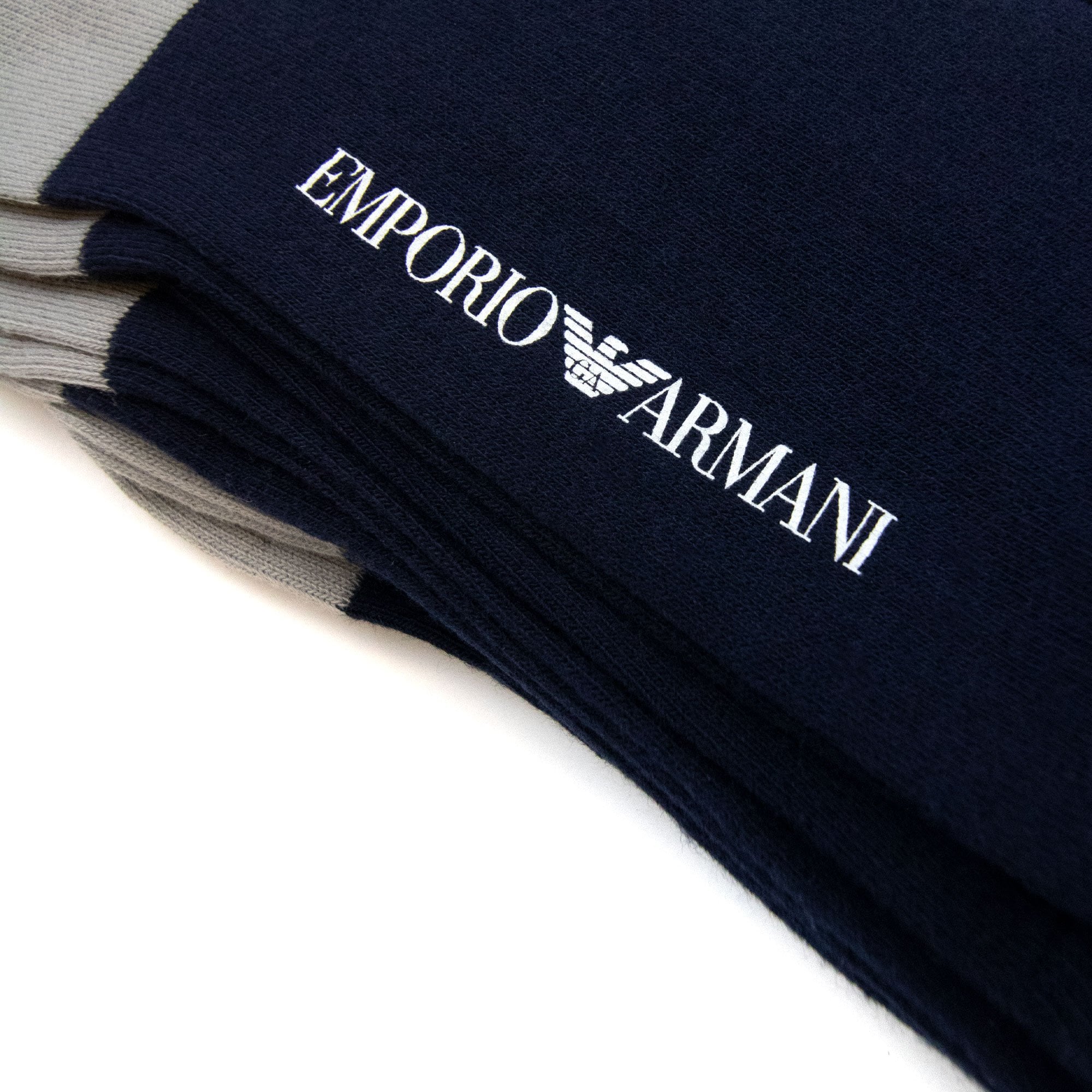 Emporio Armani 3 Pack Multi Logo Socks Navy
