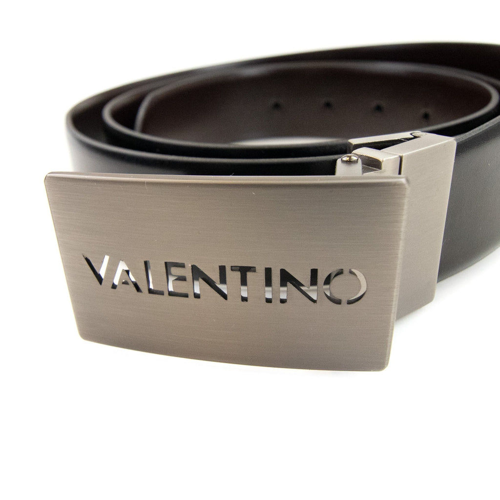 Valentino Parure Slice Belt & Key Chain Set Nero