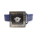 Versace Medusa Head Motif Buckle Belt Bluette