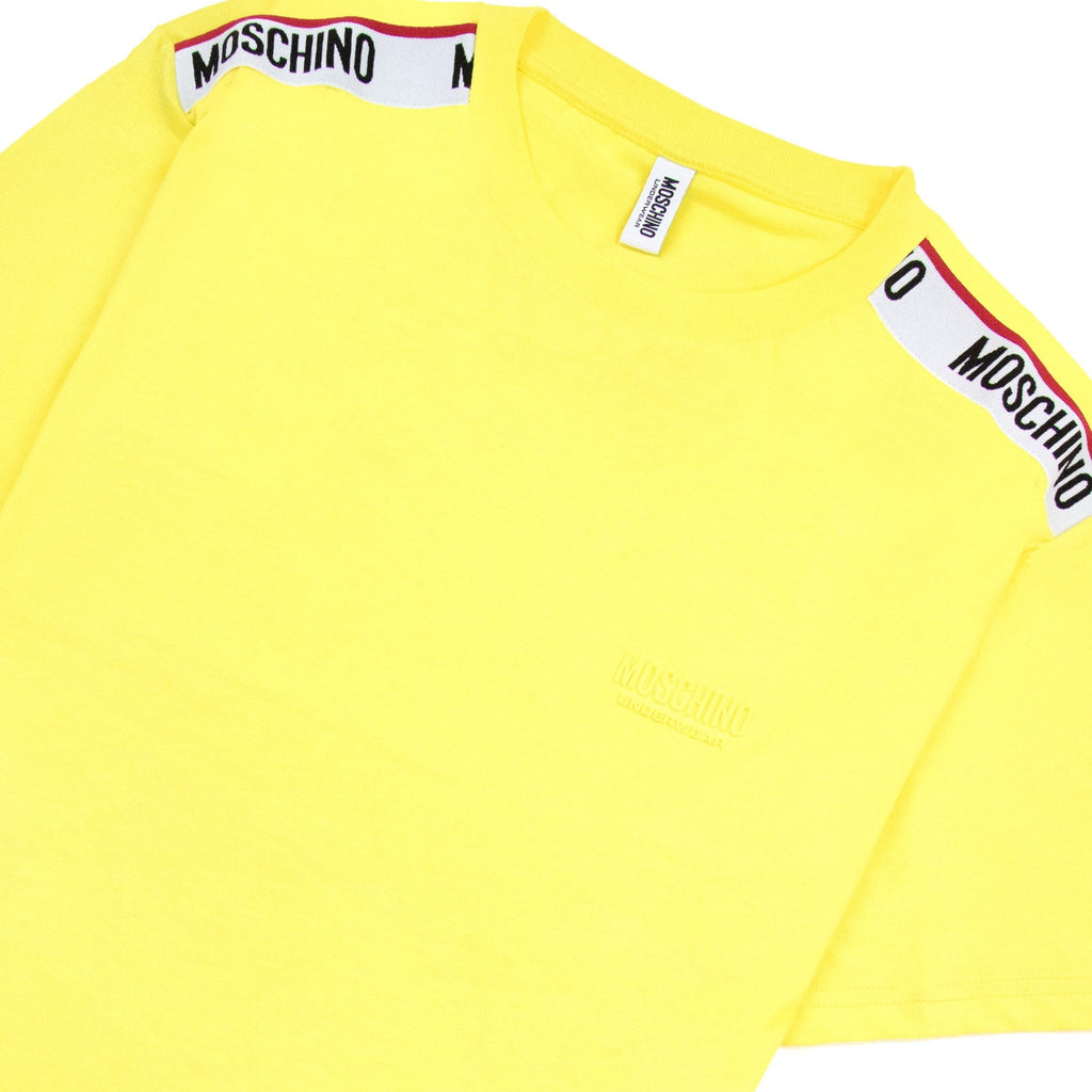 Moschino Underwear Tape Logo T-shirt Yellow 0021