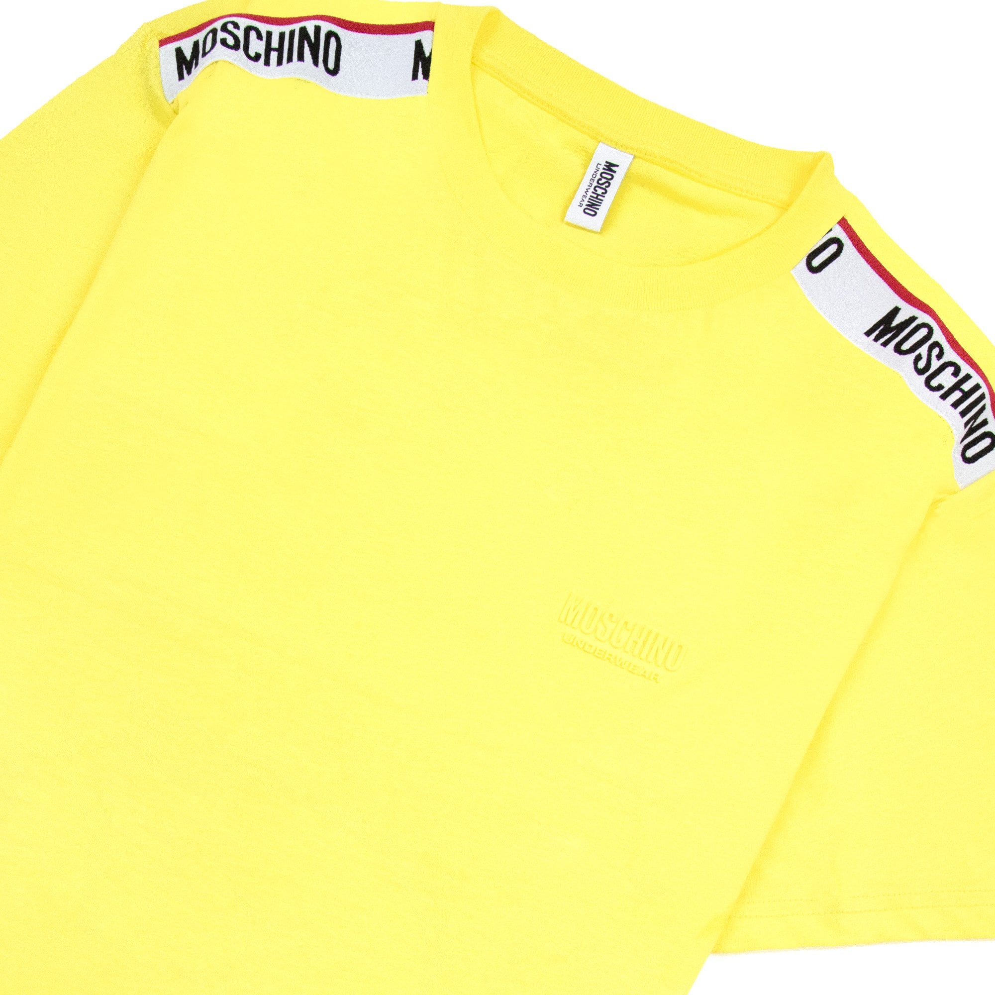 Moschino Underwear Tape Logo T-shirt Yellow 0021