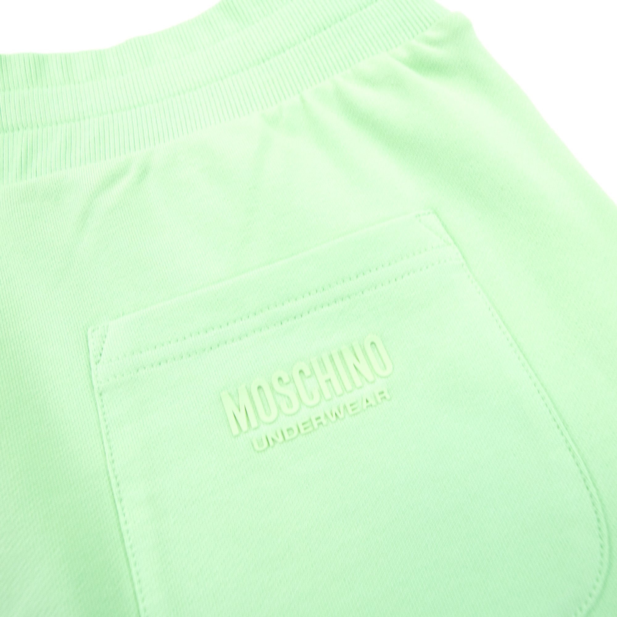 Moschino Underwear Logo Tape Shorts Green 0449