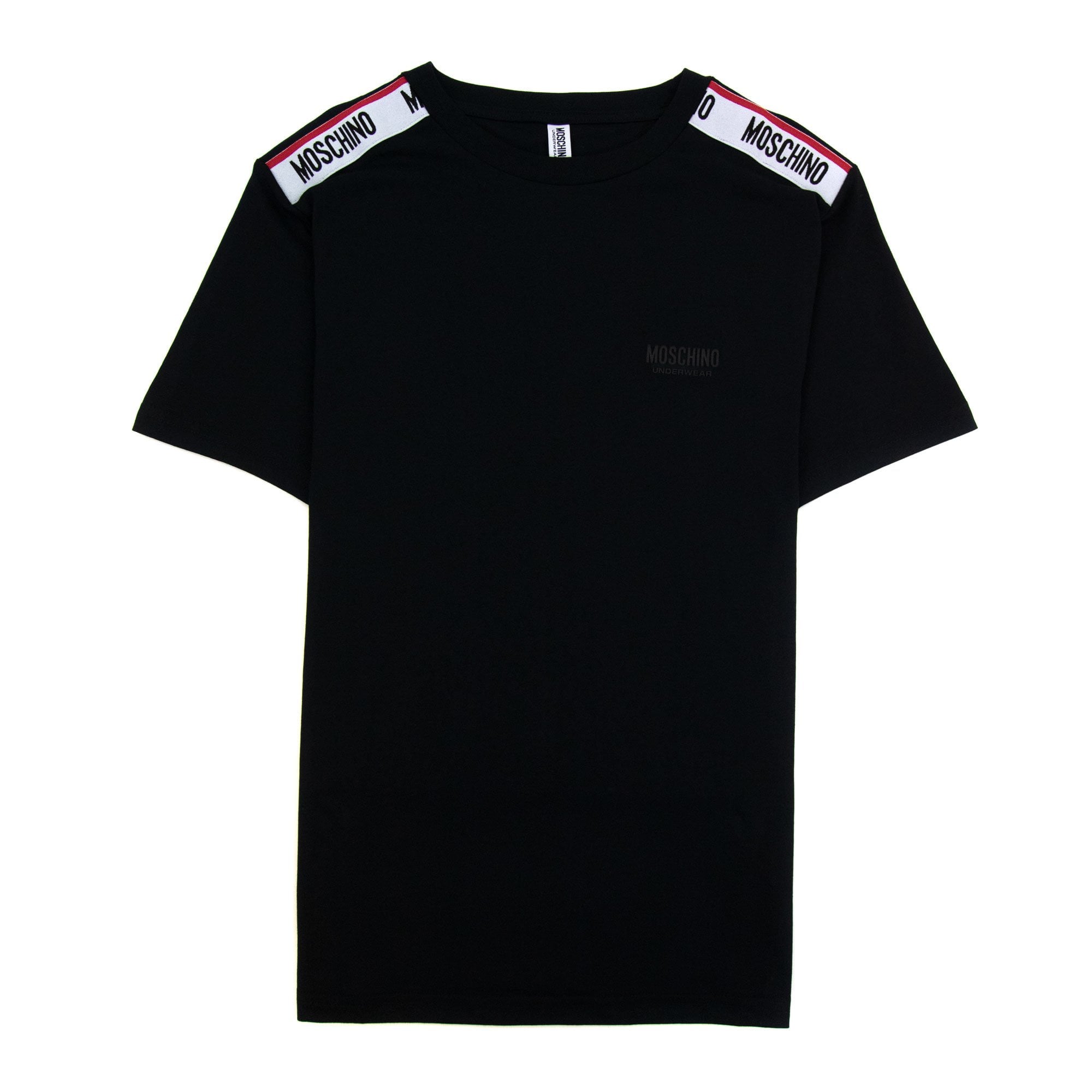 Moschino Underwear Tape Logo T-shirt Black 0555