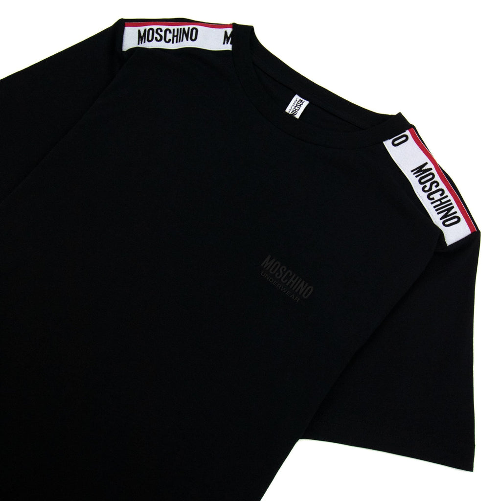 Moschino Underwear Tape Logo T-shirt Black 0555