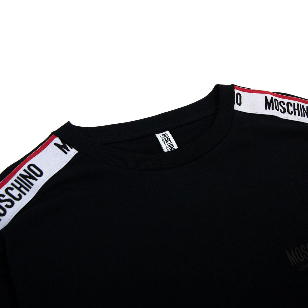 Moschino Underwear Tape Logo T-shirt Black 0555