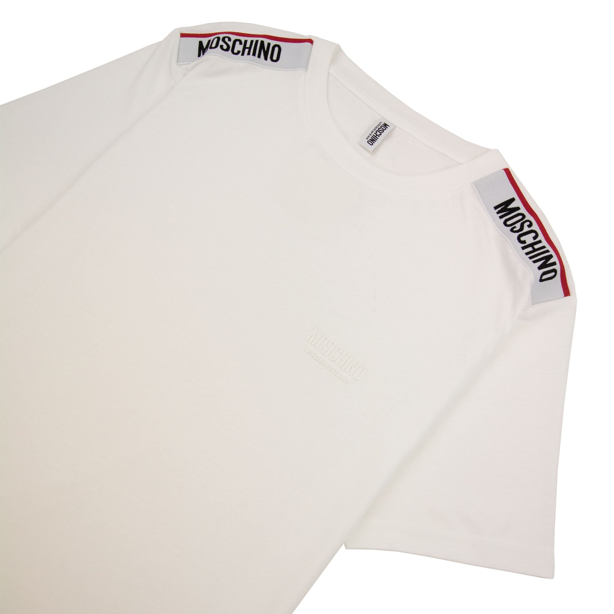Moschino Underwear Tape Logo T-shirt White