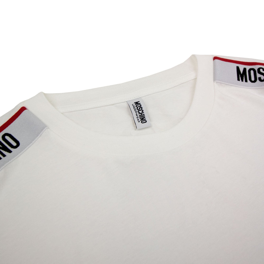 Moschino Underwear Tape Logo T-shirt White
