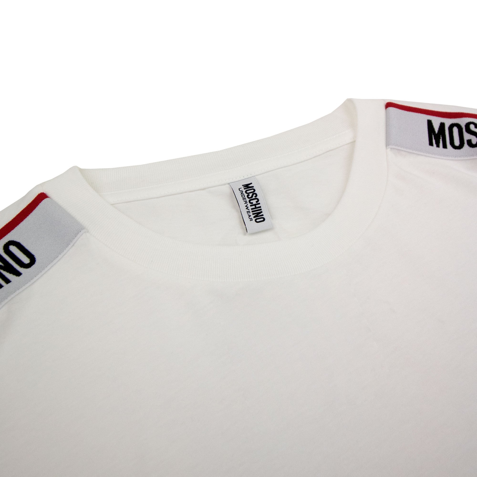 Moschino Underwear Tape Logo T-shirt White