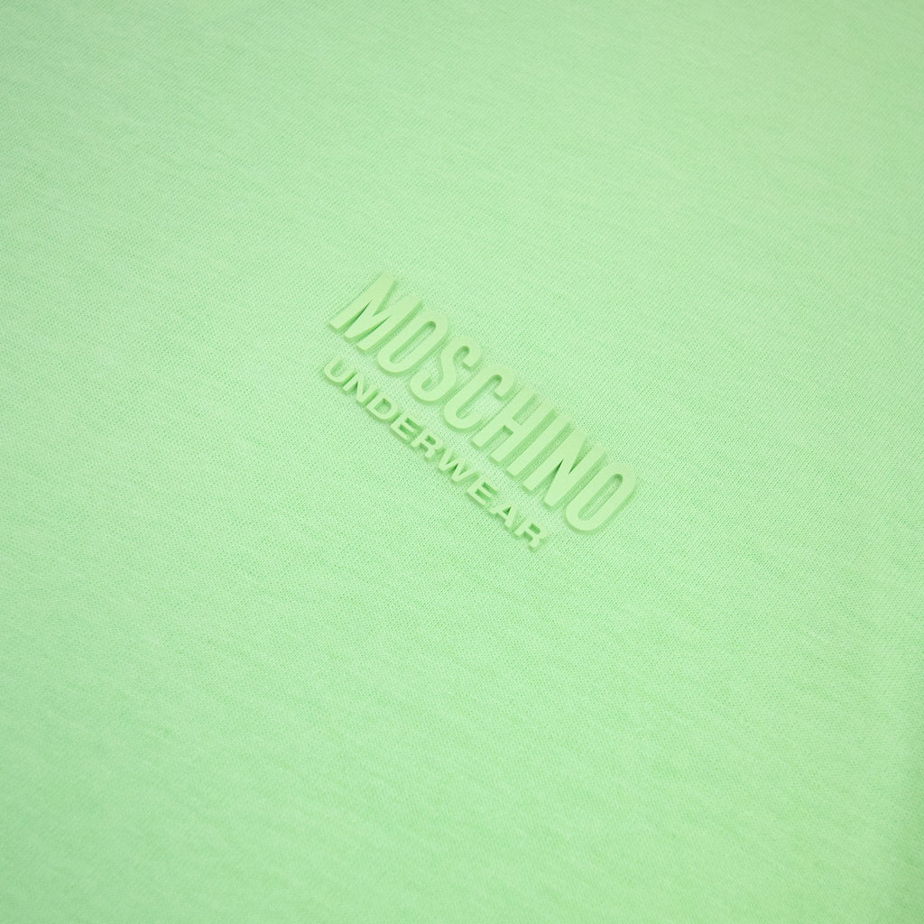 Moschino Underwear Chest Logo Tape T Shirt Green 0449