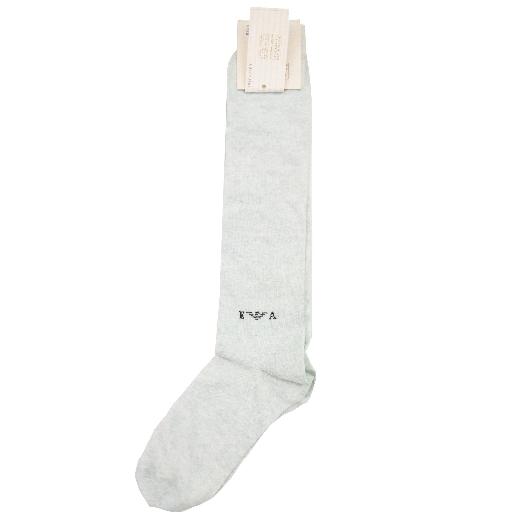 Emporio Armani Logo Cotton Socks Light Blue