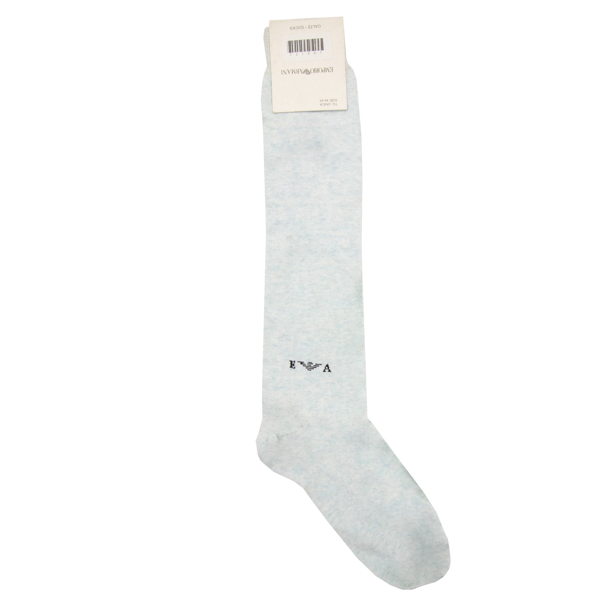 Emporio Armani Logo Cotton Socks Light Blue