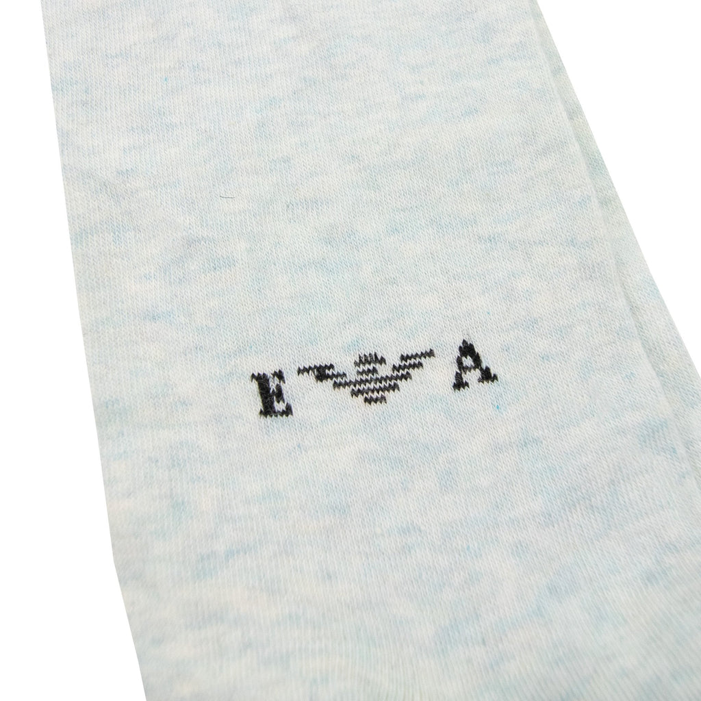 Emporio Armani Logo Cotton Socks Light Blue