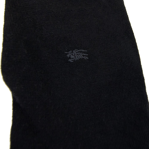 Burberry Equestrian Knight Logo Merino Sock Black