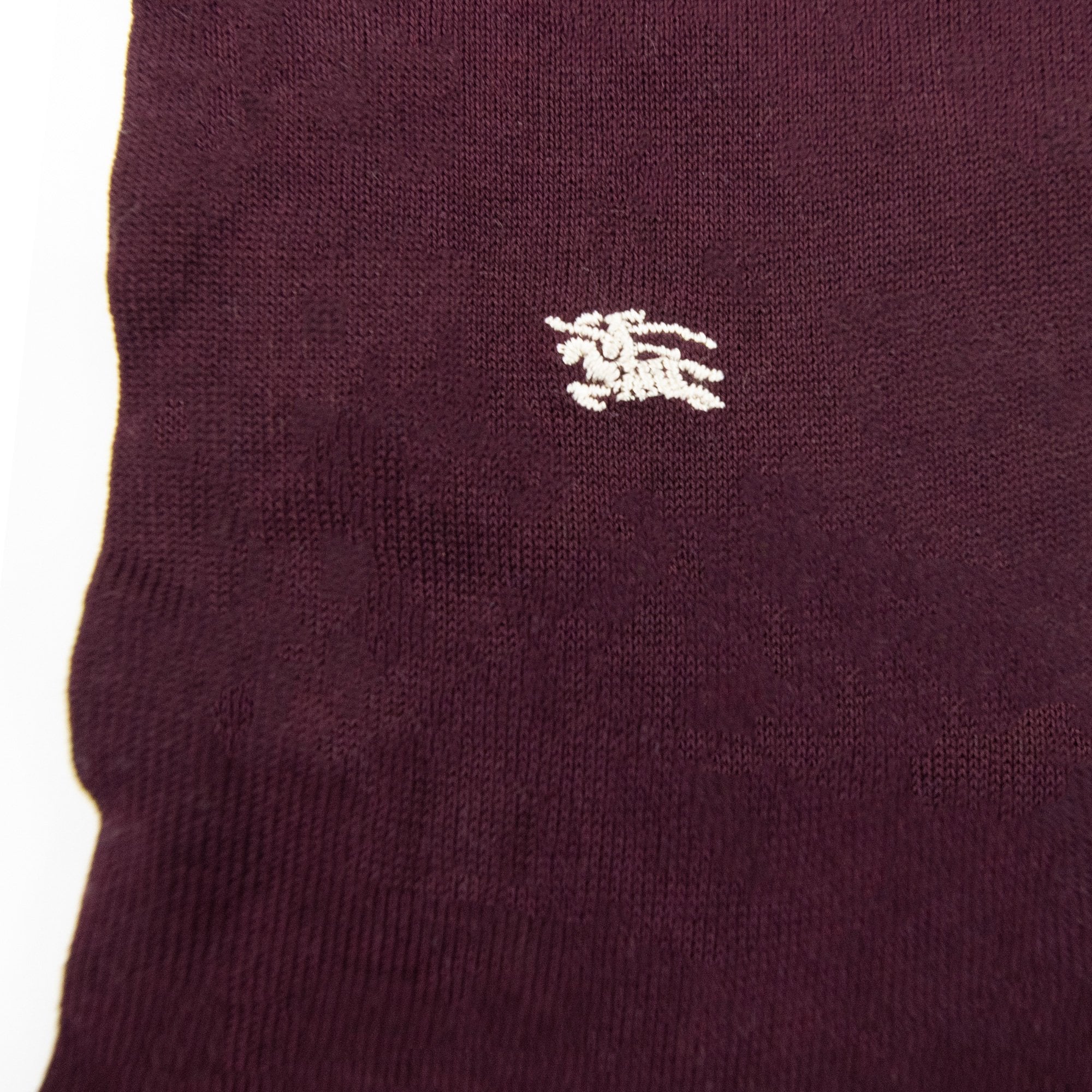 Burberry Horse Logo Merino Sock Wine
