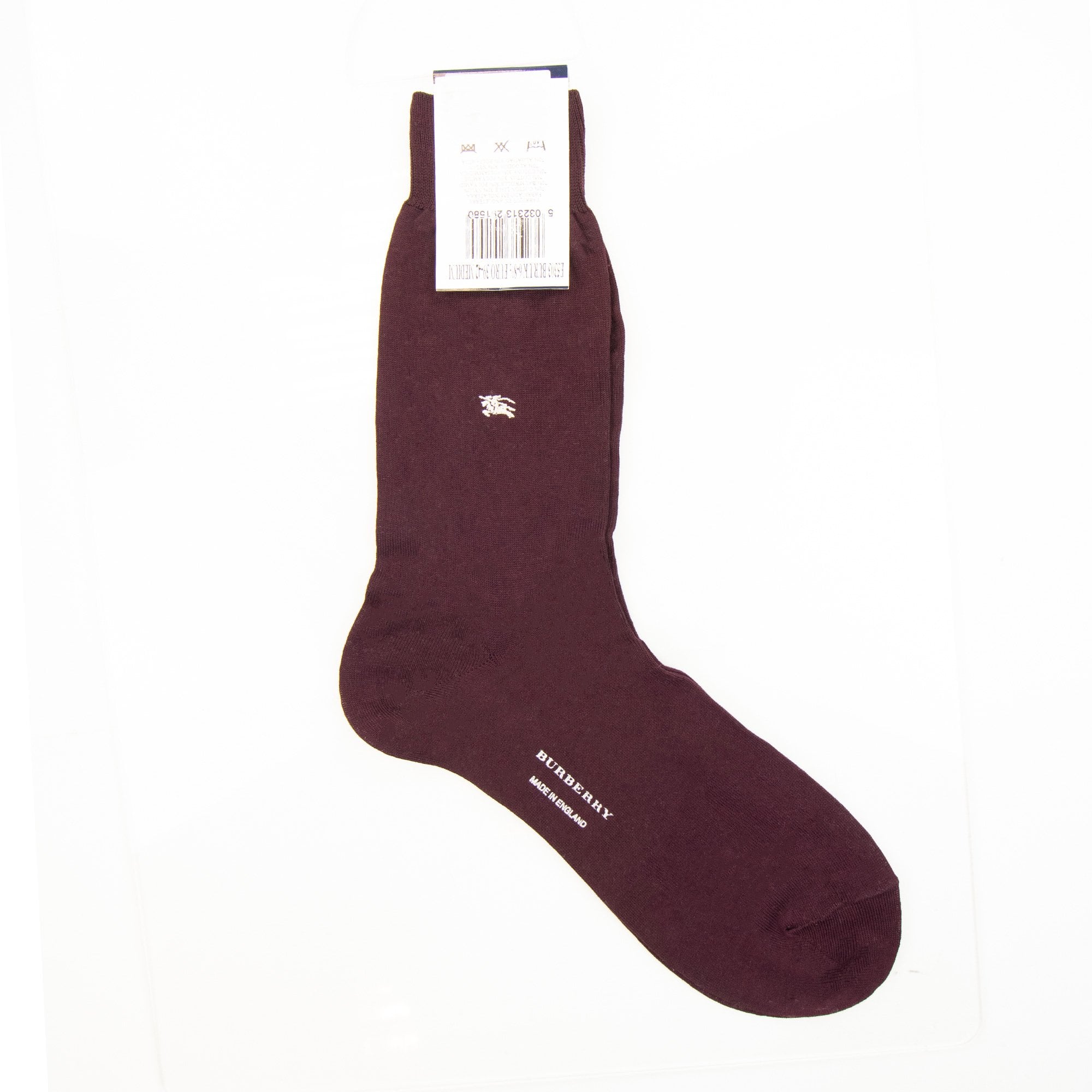 Burberry Horse Logo Merino Sock Wine