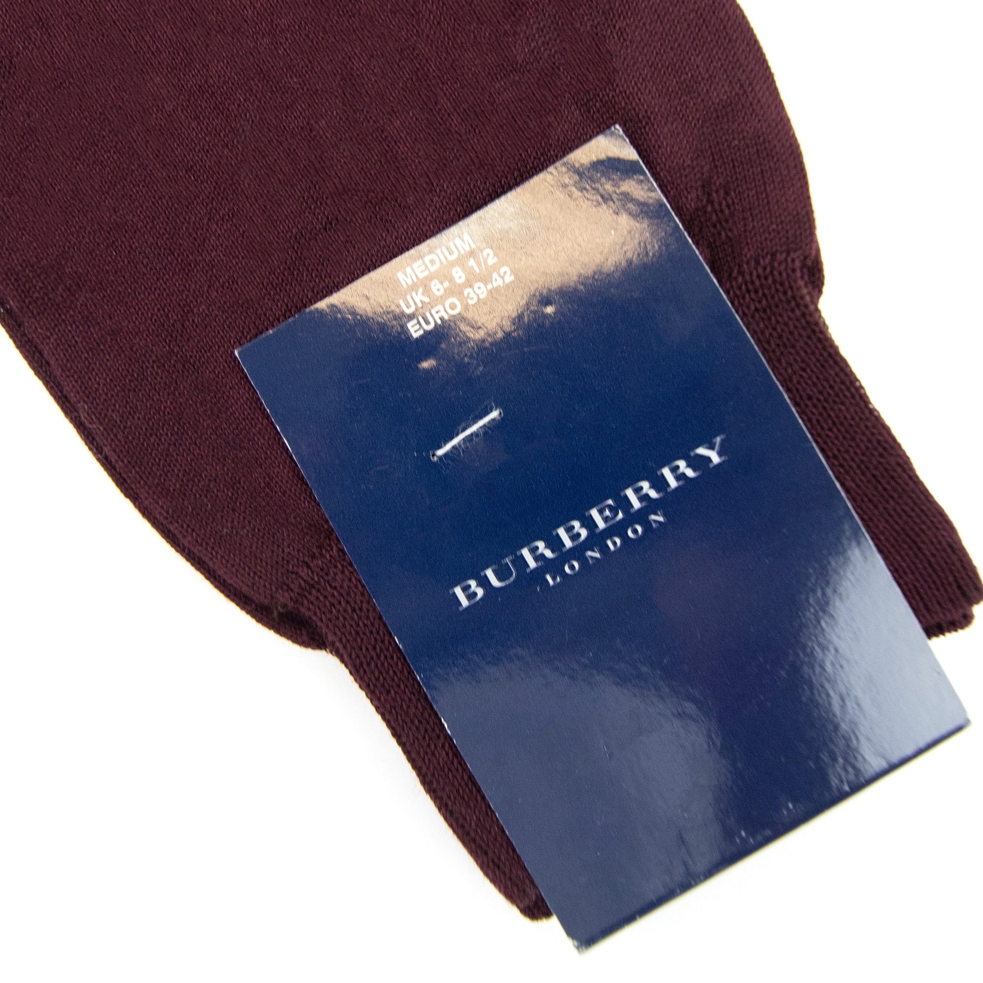 Burberry Horse Logo Merino Sock Wine