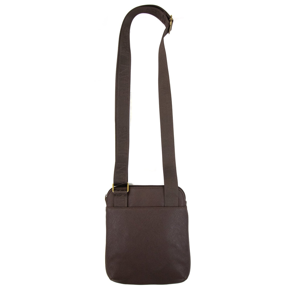 Armani Jeans Aj Metal Logo Messenger Bag Brown