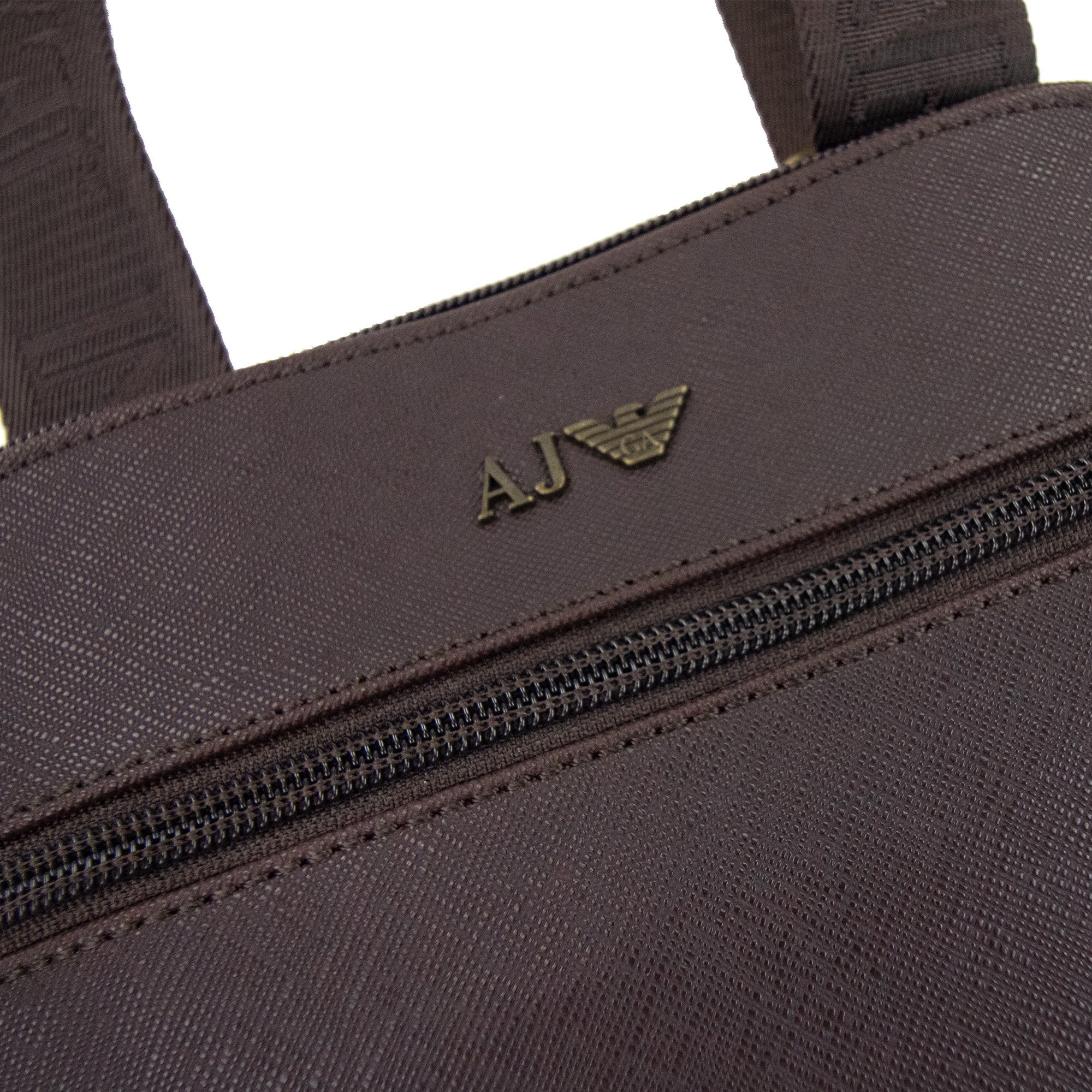 Armani Jeans Aj Metal Logo Messenger Bag Brown