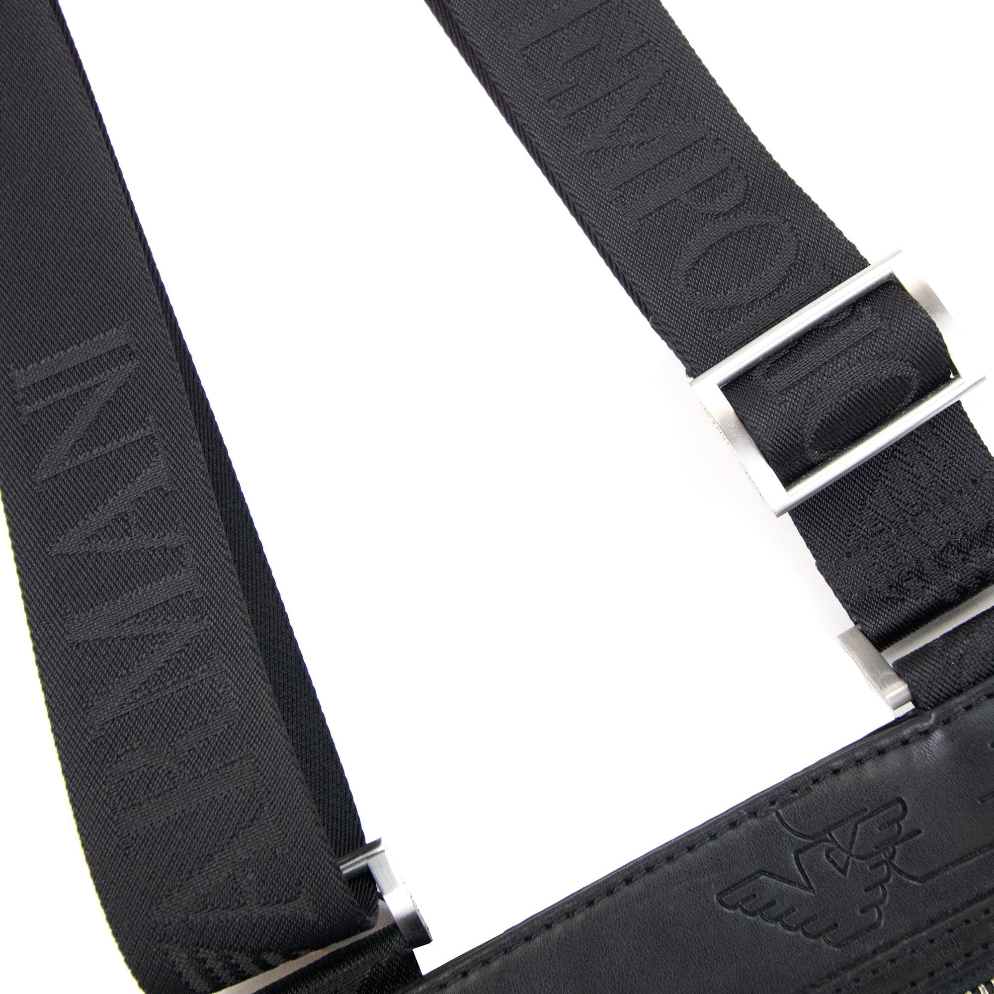 Emporio Armani Embossed Eagle Logo Bag Black