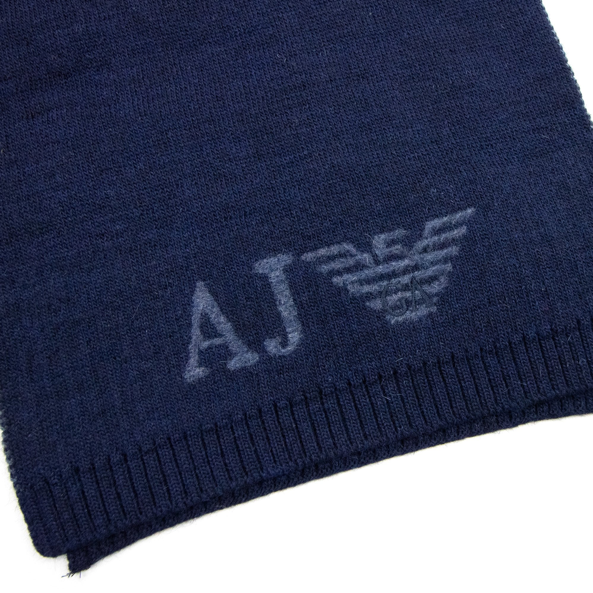 Armani Jeans Aj Logo Scarf Blue
