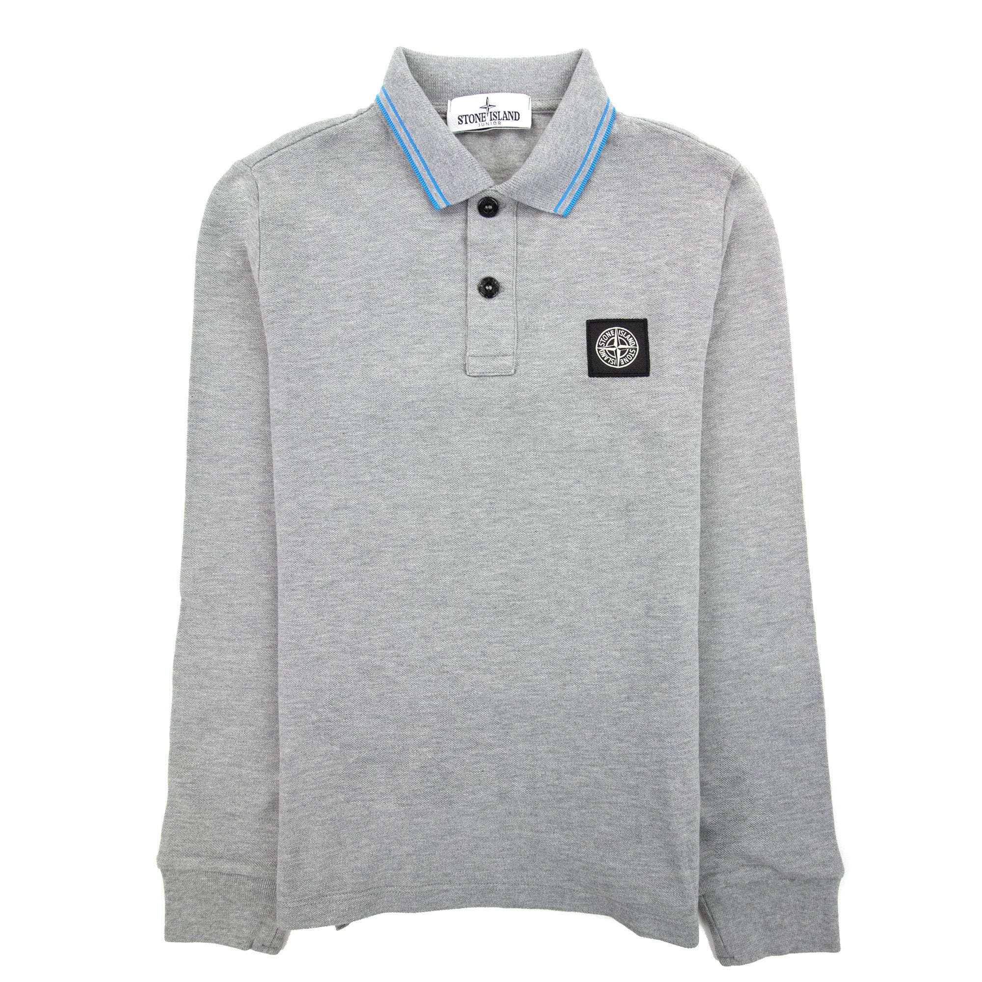 Stone Island Junior L/s Polo Kids Grey/blue V1064