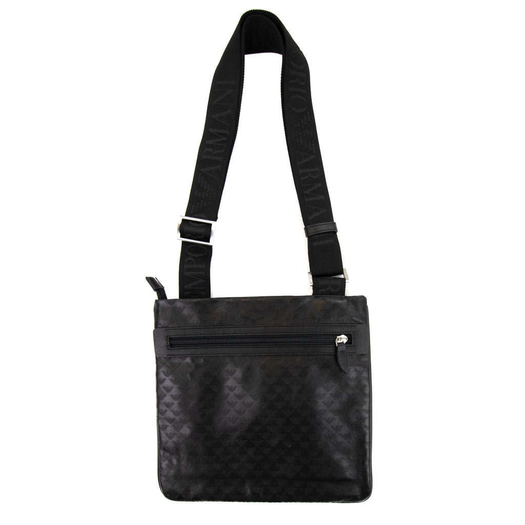 Emporio Armani Mini Eagle All Over Bag Black
