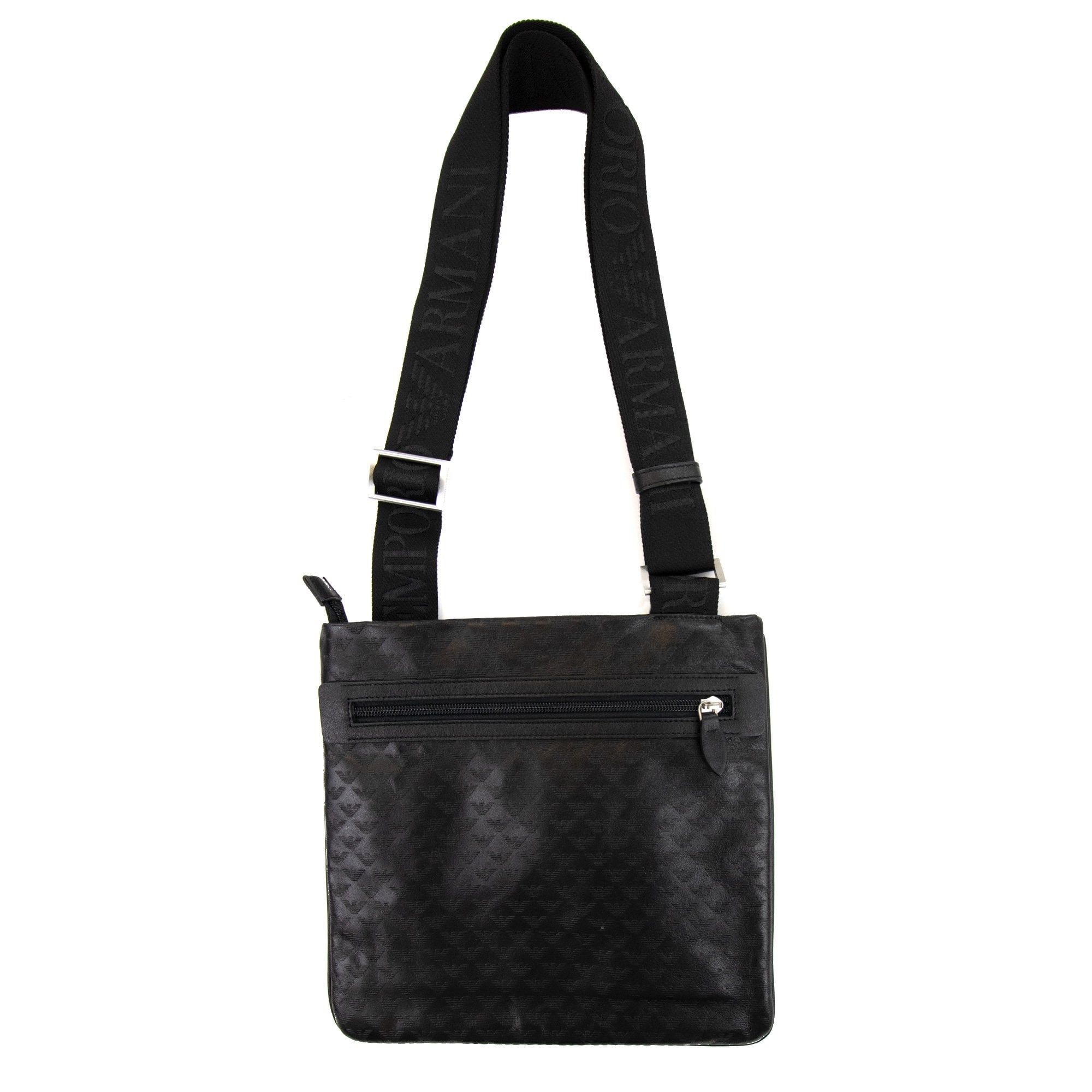 Emporio Armani Mini Eagle All Over Bag Black