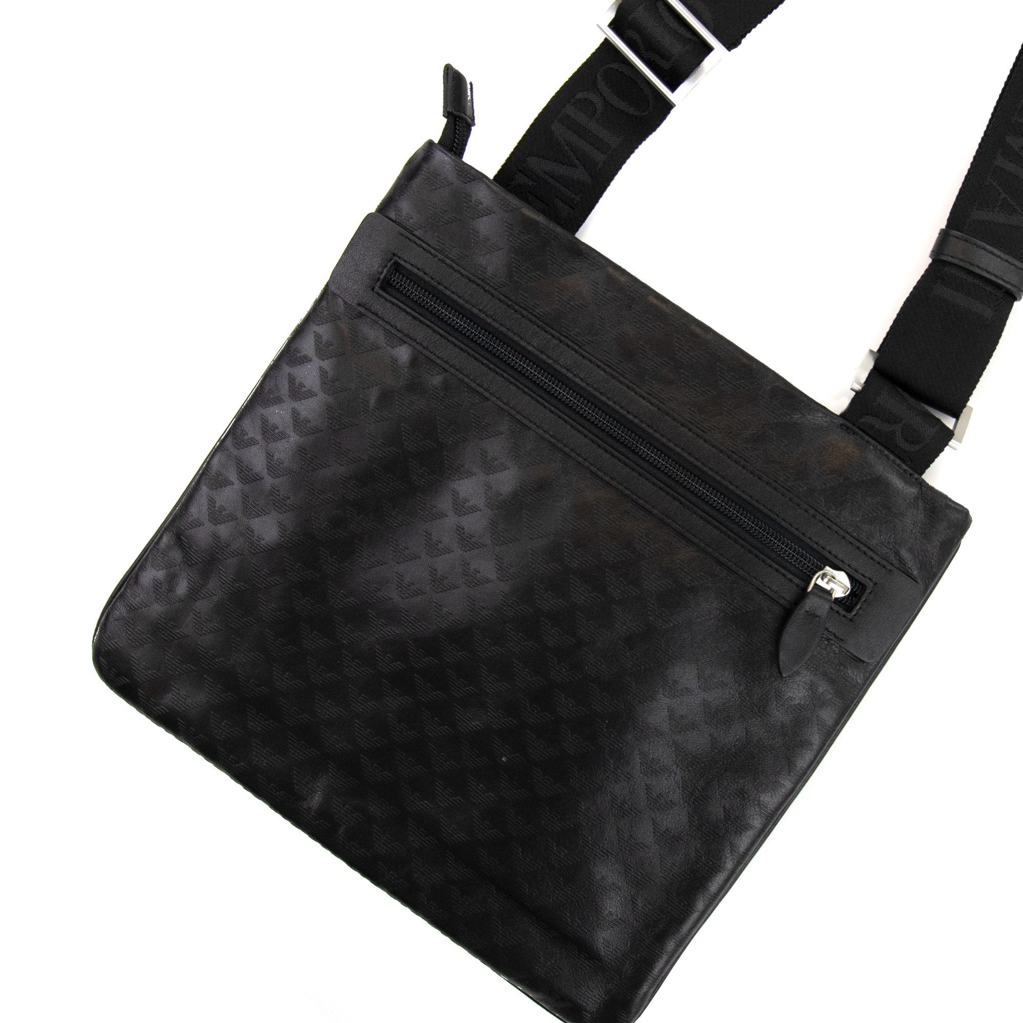Emporio Armani Mini Eagle All Over Bag Black