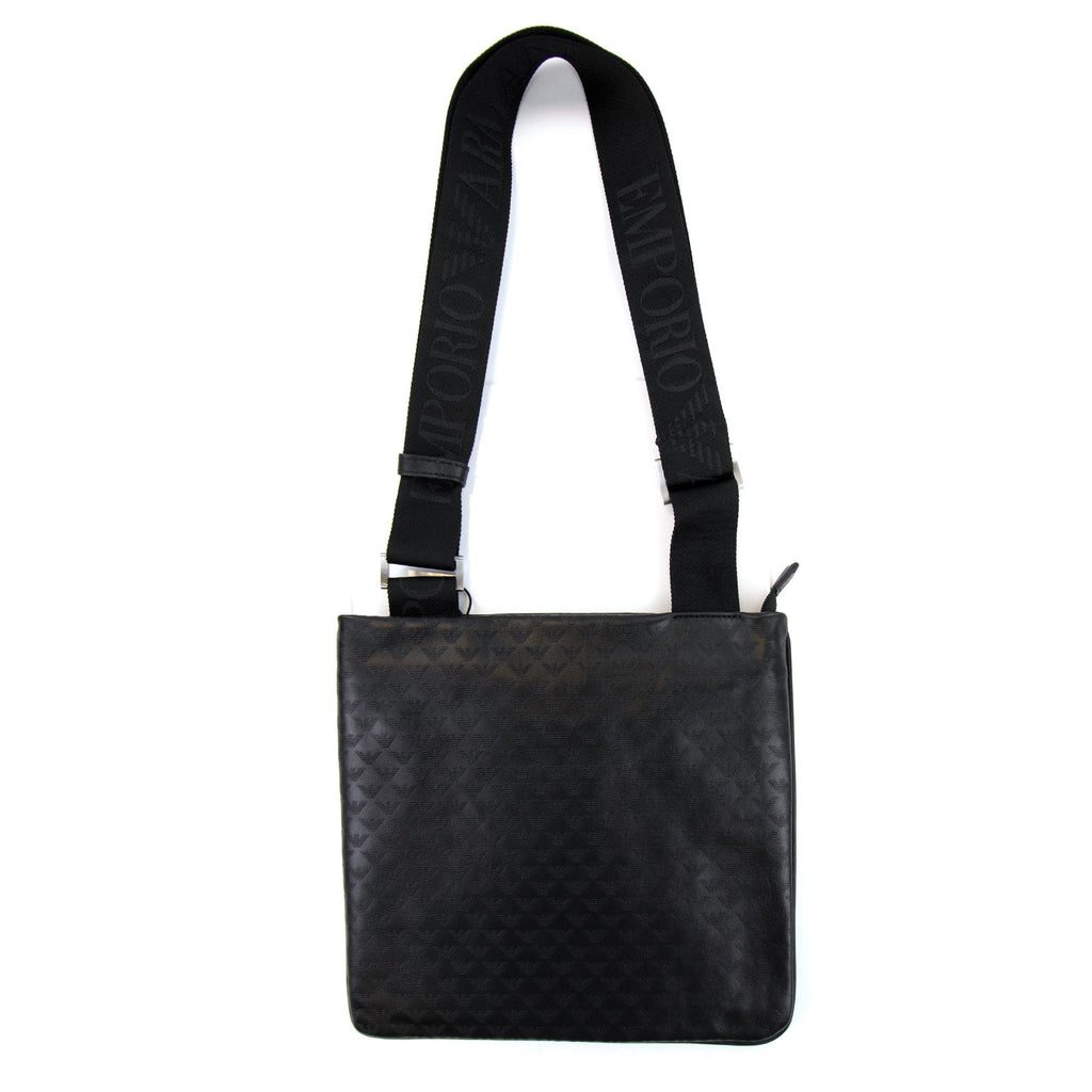 Emporio Armani Mini Eagle All Over Bag Black