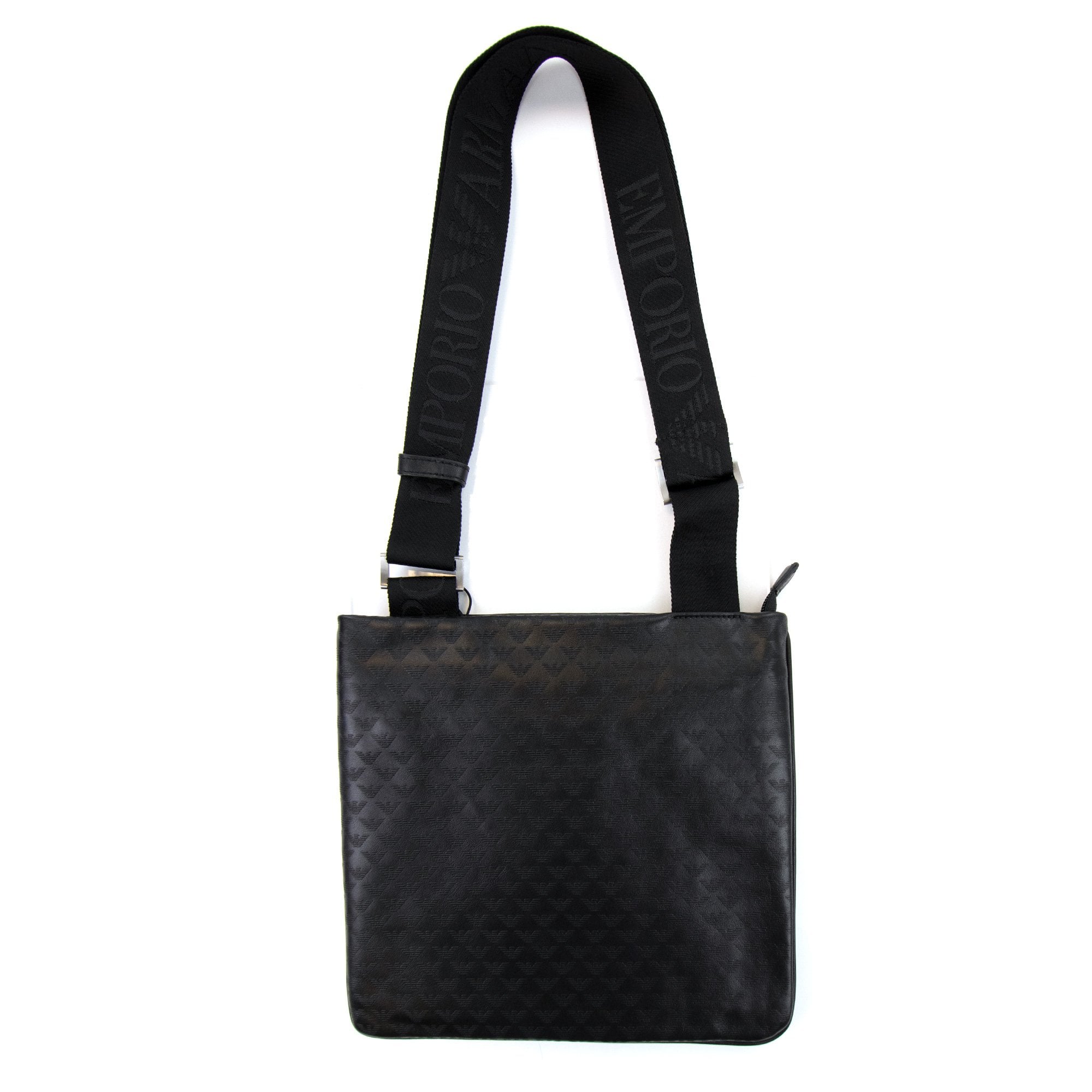 Emporio Armani Mini Eagle All Over Bag Black
