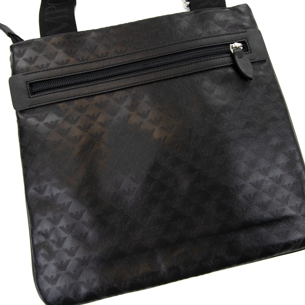Emporio Armani Mini Eagle All Over Bag Black