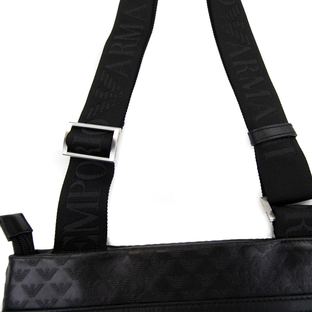 Emporio Armani Mini Eagle All Over Bag Black