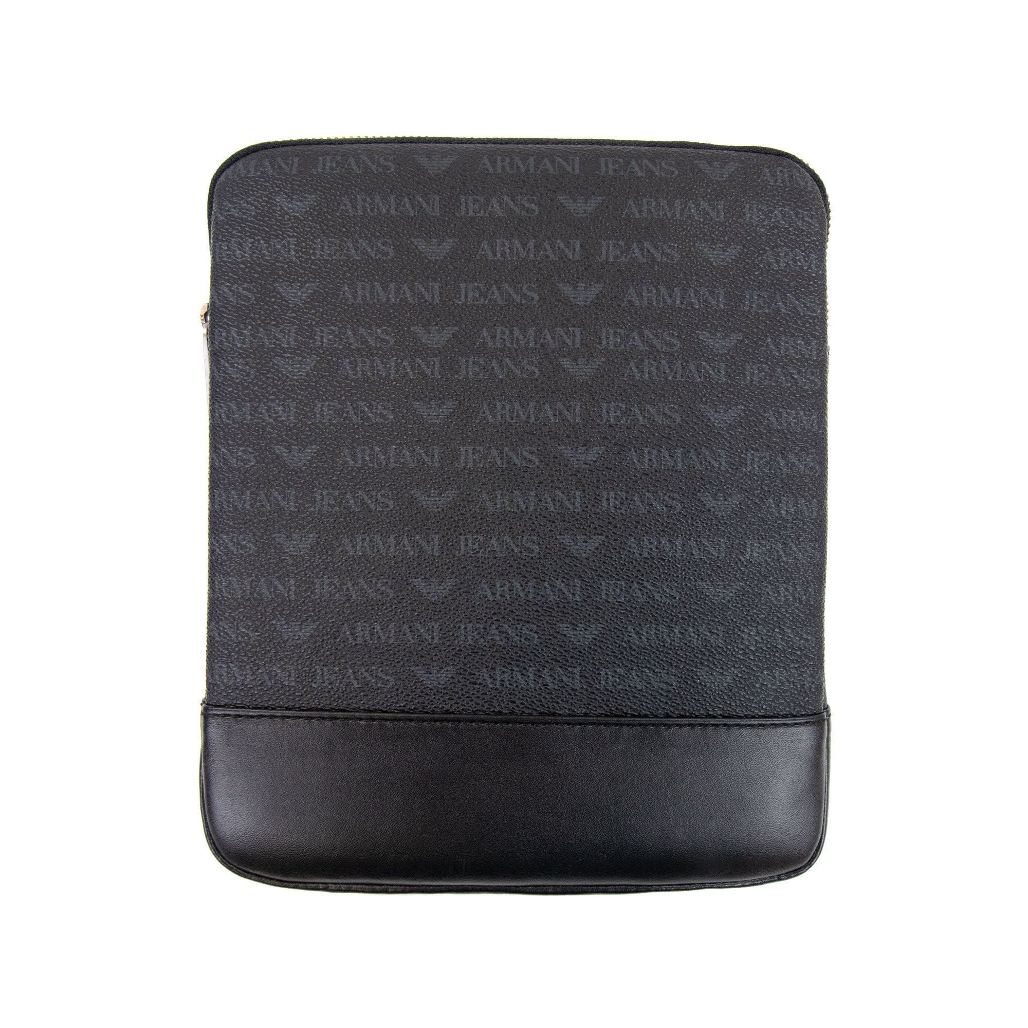 Armani Jeans Aj Print Logo Tablet Bag Black