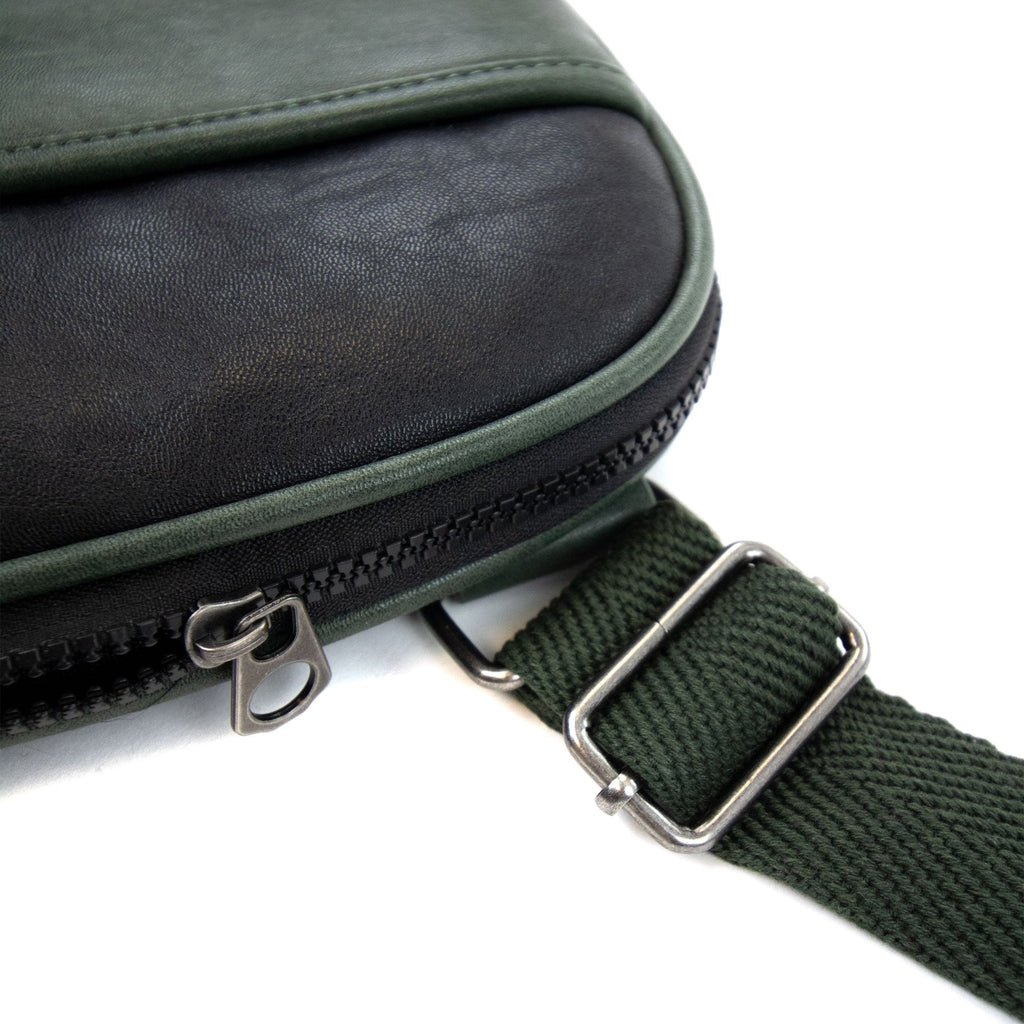 Armani Jeans Stamp Logo Messenger Bag Black/green