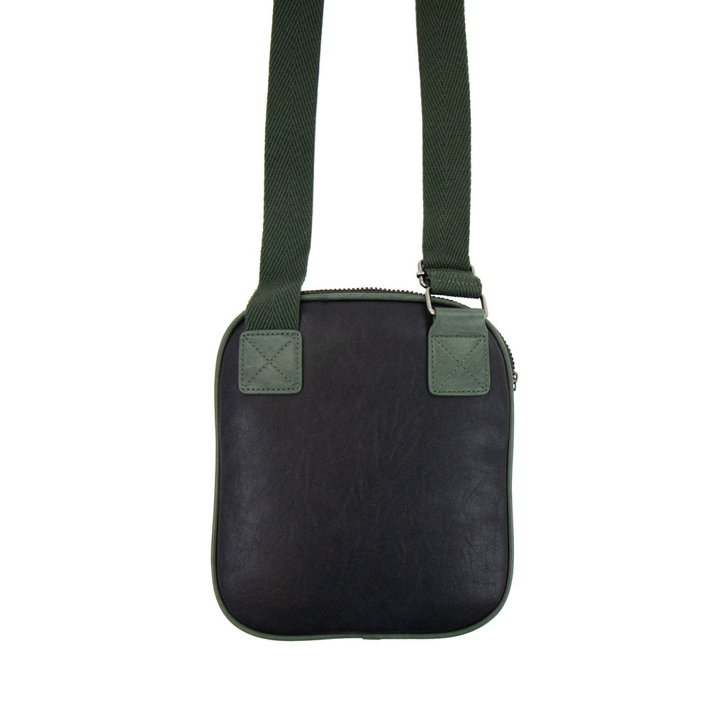 Armani Jeans Stamp Logo Messenger Bag Black/green