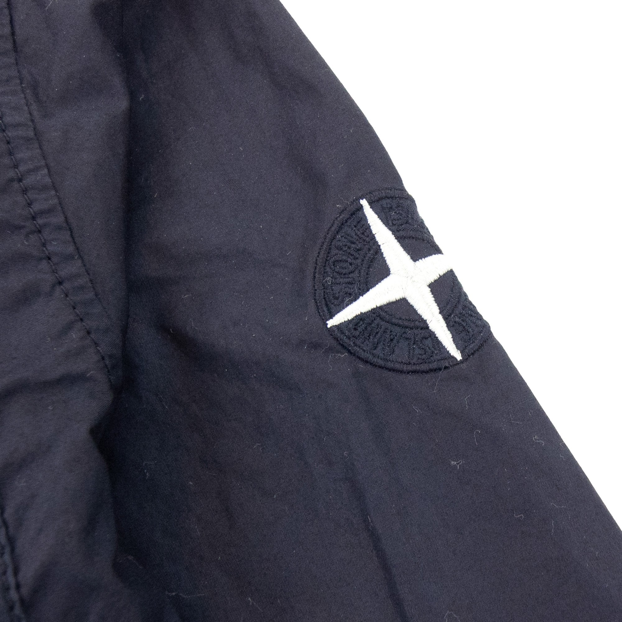Stone Island Junior Arm Patch Classic Shirt Navy V0020